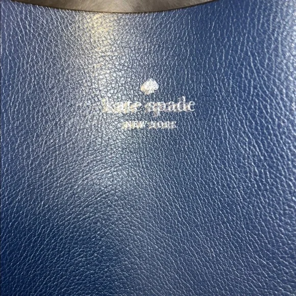 Kate Spade Metallic Gray Leather Tote with Wristlet-REVERSIBLE - Picture 11 of 11